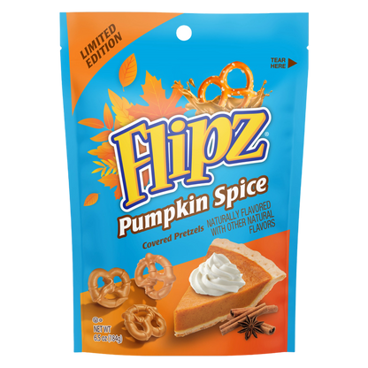Flipz Pumpkin Spice Covered Pretzels 6.5oz - Flipz – BevMo!