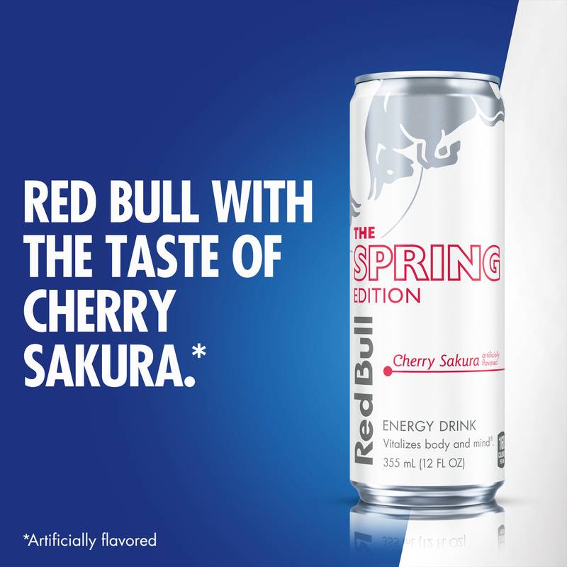 Red Bull Spring Edition Cherry Sakura 12oz Can