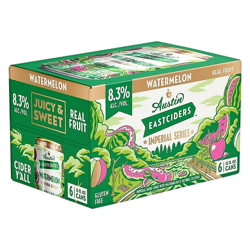 Austin Eastciders Imperial Watermelon Hard Cider 6pk 12oz Can