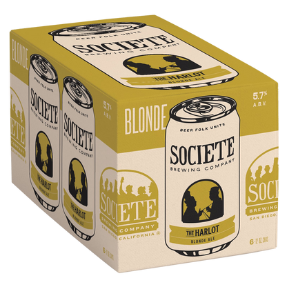Societe Brewing The Harlot Blonde Ale 6pk 12oz Can