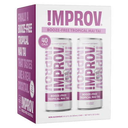 !mprov Booze-Free Tropical Mai Tai 4pk 12oz Can