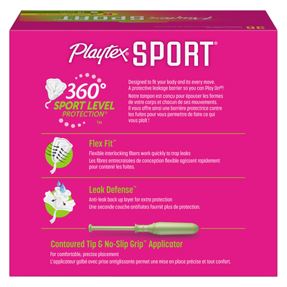 Playtex Sport Tampons Multipack Regular & Super Unscented 36ct