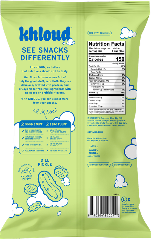 Khloud Protein Popcorn - Dill Pickle, 4 oz