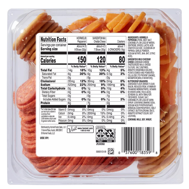 Hormel Gatherings Pepperoni Cheddar Cheese Snack Tray 14oz Hormel hormel-gatherings-pepperoni-cheddar-cheese-snack-tray-14oz-hormel