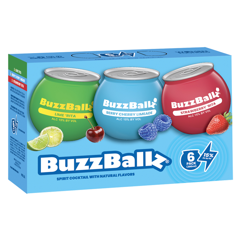 BuzzBallz Variety Pack 6pk 200ml