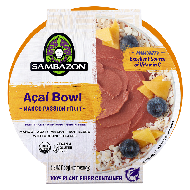 Sambazon Mango Passion Fruit Acai Bowl