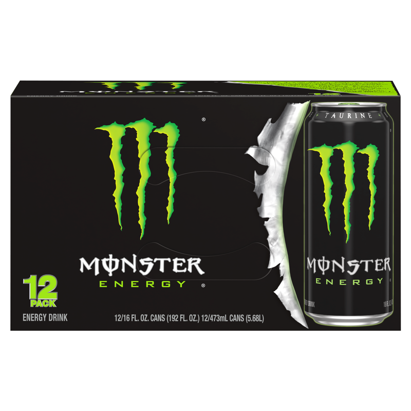 Monster Energy 12pk 16oz Can -XL