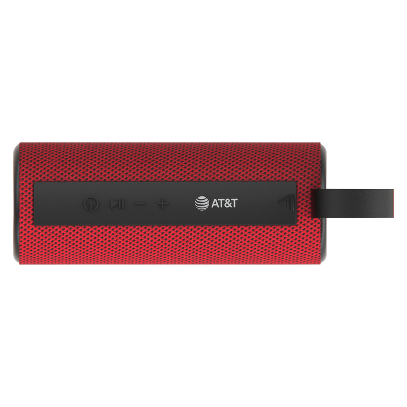 AT&T S30-BLK Red Portable Bluetooth Wireless Speaker