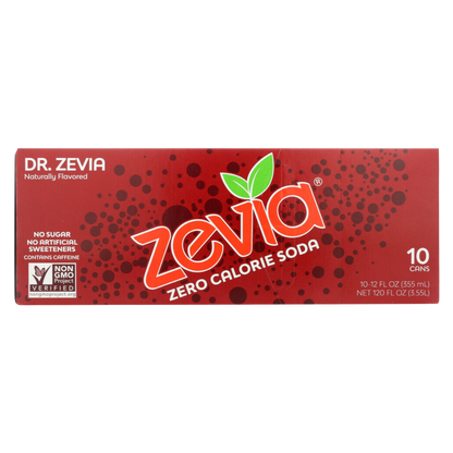 Dr. Zevia Zero Calorie Soda 10pk 12oz Can