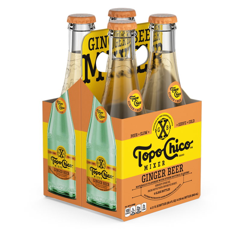Topo Chico Raspberry Ginger Topo Chico Mixer Ginger Beer 4pk 7.1oz Glass Bottle - Topo Chico – BevMo!