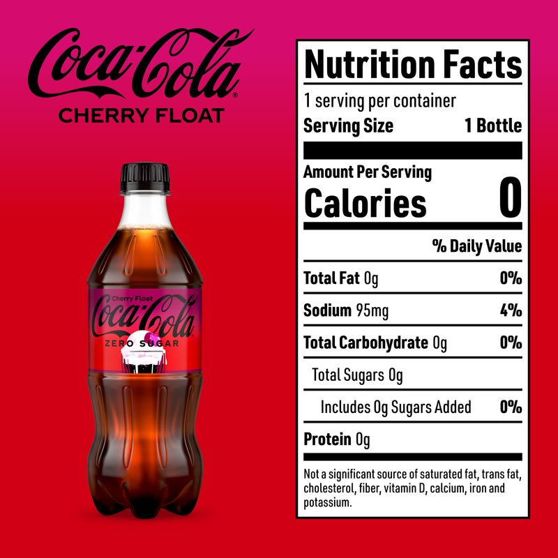 Coca-Cola Zero Sugar Cherry Float 20oz Btl