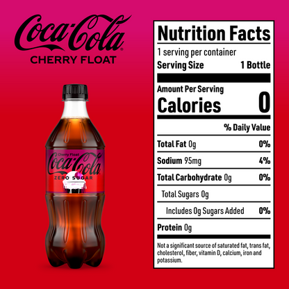 Coca-Cola Zero Sugar Cherry Float 20oz Btl