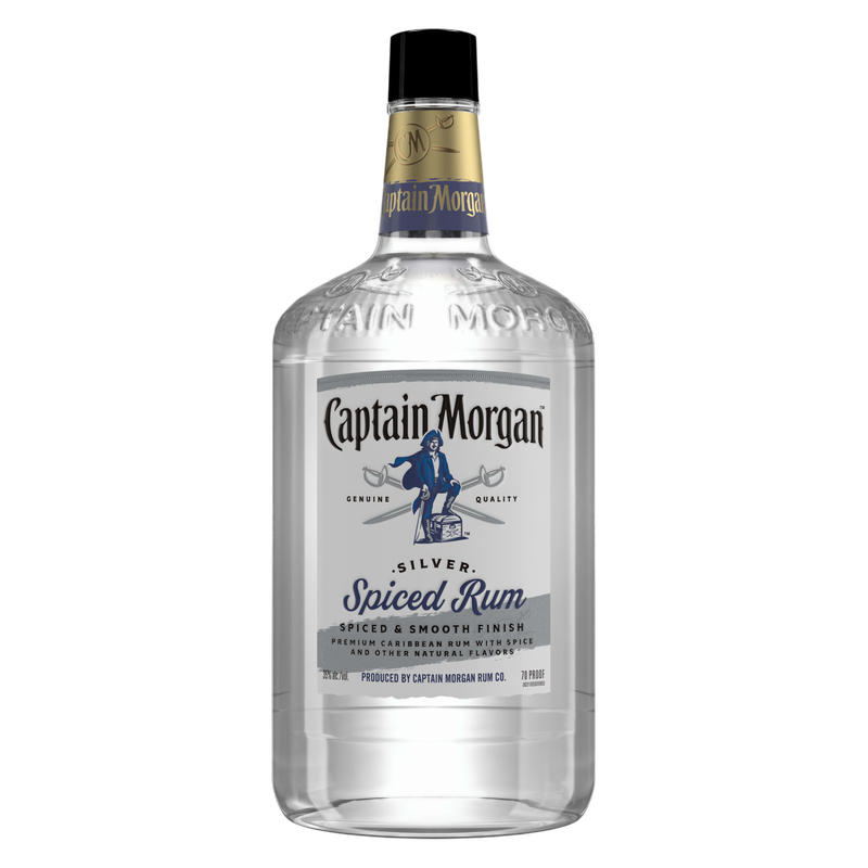 Captain Morgan Silver Spiced Rum 1.75L (70 proof)