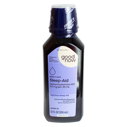 Goodnow Sleep-Aid Liquid 50MG Berry Flavor - 12 fl oz
