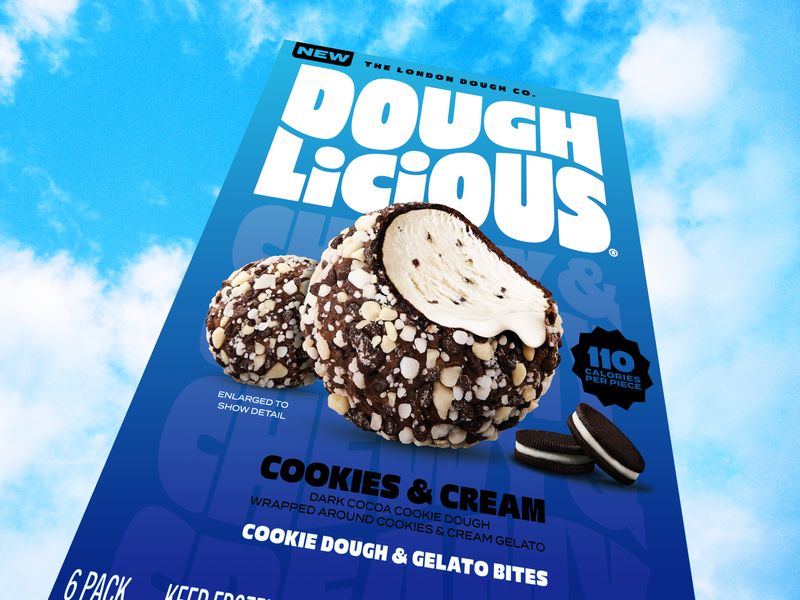 Doughlicious Cookies n Cream Gelato Bites 6ct