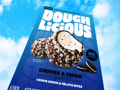 Doughlicious Cookies n Cream Gelato Bites 6ct