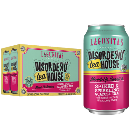 Lagunitas Disorderly Tea House- Mixed-up Berry 6pk 12oz Can 5.0% ABV