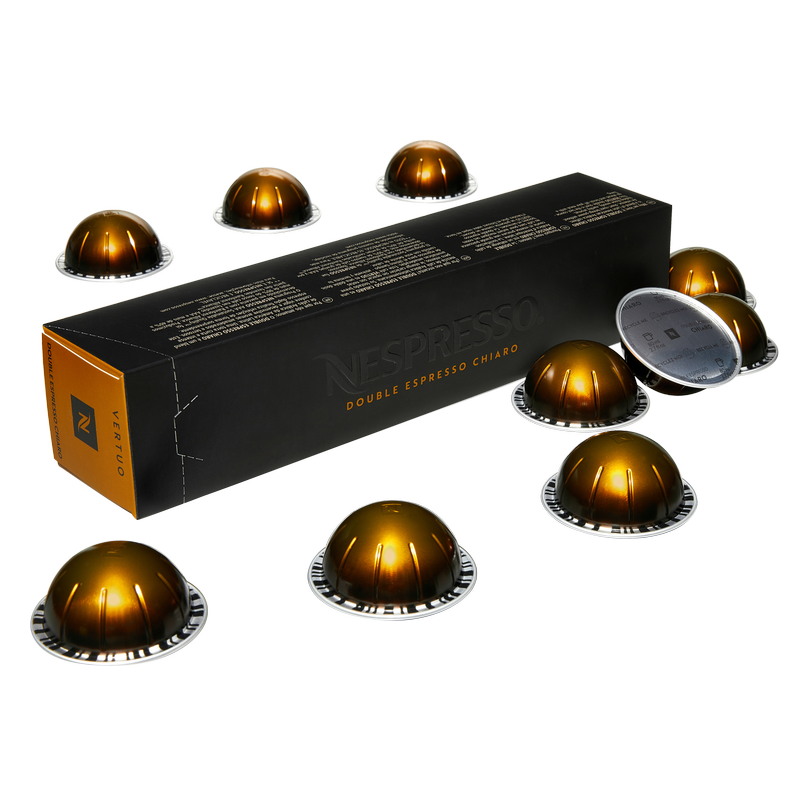 Nespresso Vertuo Double Espresso Chiaro Capsules 10ct 2.7oz