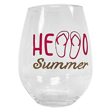Hello Summer Stemless Wine Glass 30oz