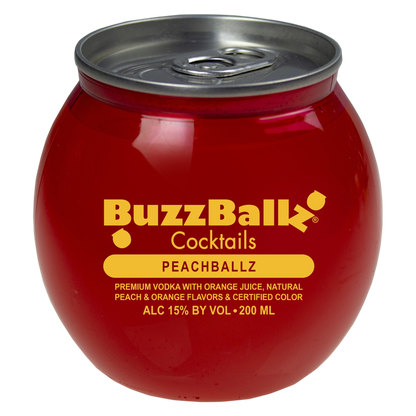 BuzzBallz Cocktails Peachballz 200ml(30 Proof)