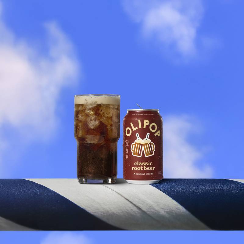 Olipop Classic Root Beer 12oz Can Shelf Stable
