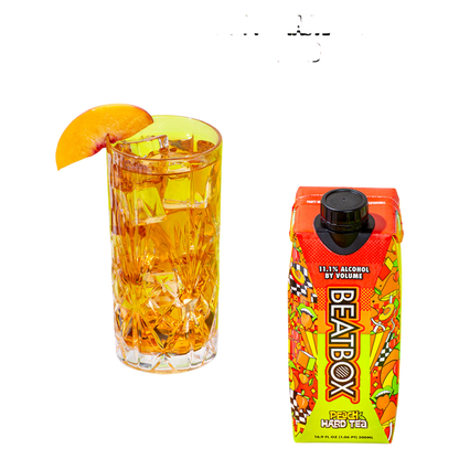 Beatbox Peach Hard Tea 500ml 11.1% ABV Wine-Based