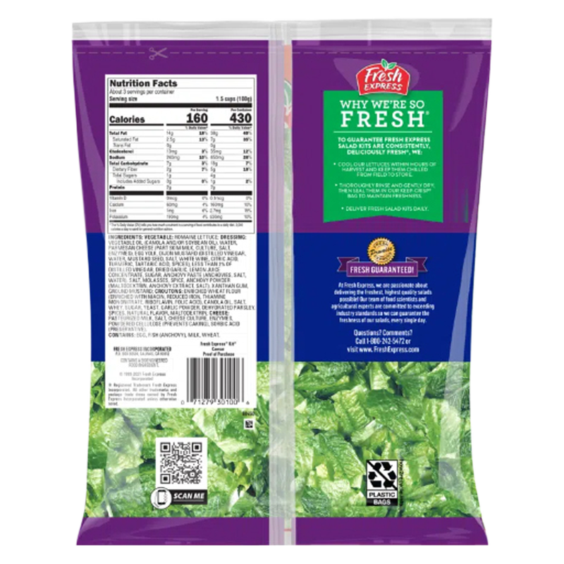 Fresh Express Caesar Salad Kit - 9.8oz