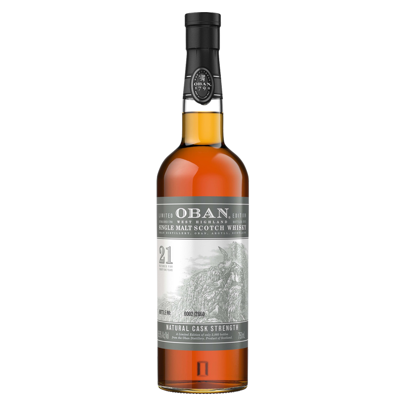 Oban Natural Cask Strength Scotch 21 Yr 750ml