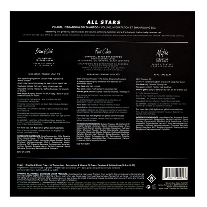 IGK ALL STARS SET: Volume, Hydration & Dry Shampoo
