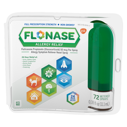 Flonase 24-Hour Non-Drowsy Allergy Relief Nasal Spray 72 Sprays