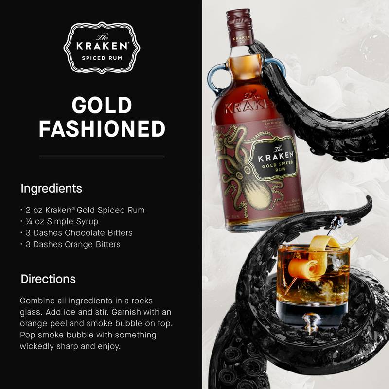 Kraken Gold Spiced Rum 750ml (70 proof)