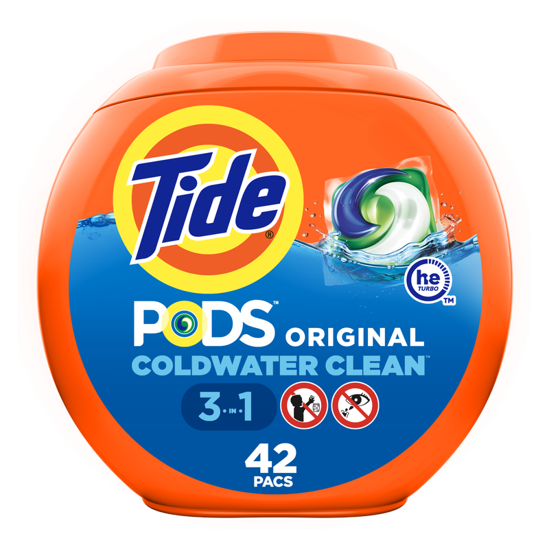 Tide PODS Liquid Laundry Detergent Pacs Original Scent 42ct