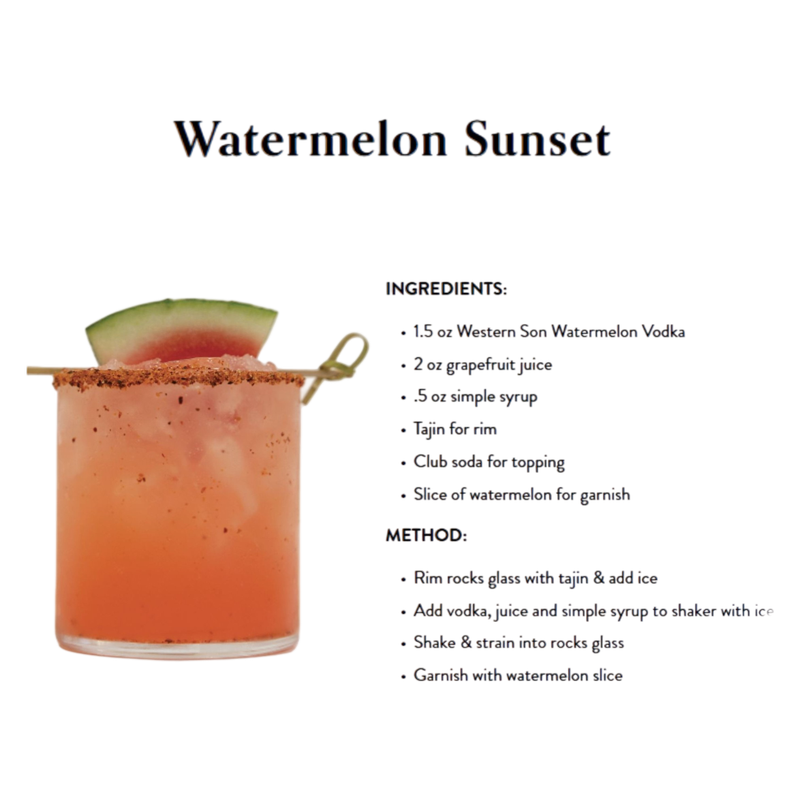 Western Son Watermelon Vodka 750ml