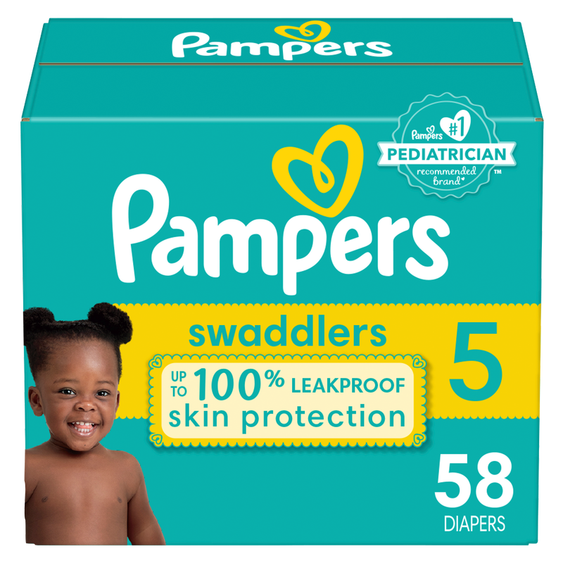 Pampers Swaddlers Size 5 Super Pack 58 ct