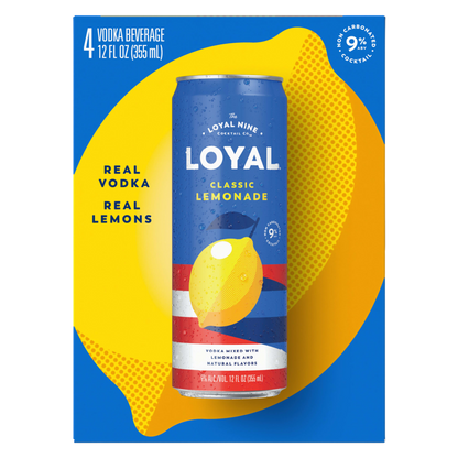 Loyal 9 Original Lemonade 4pk 12oz 9% ABV
