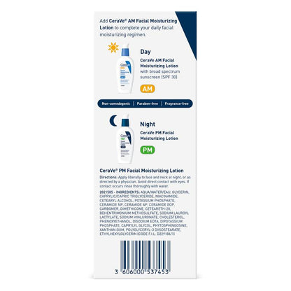 CeraVe PM Moisturizing Lotion, Night Cream for All Skin Types 