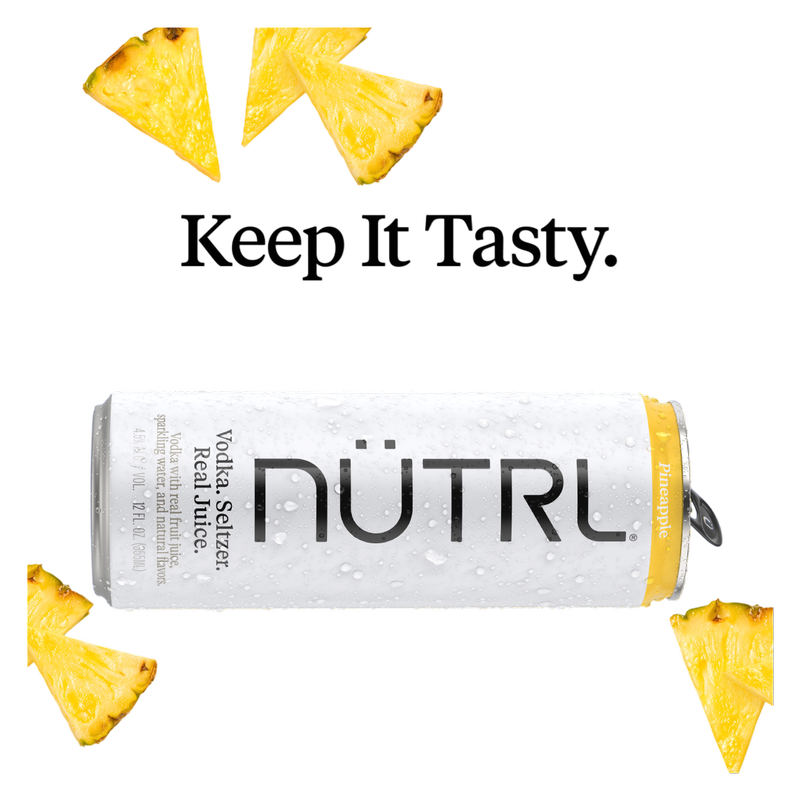 NUTRL Seltzer Pineapple Vodka Hard Seltzer 12oz Can 4.5% ABV