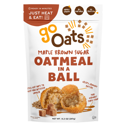 GoOats Maple Brown Sugar Oatmeal in a Ball 9.2oz