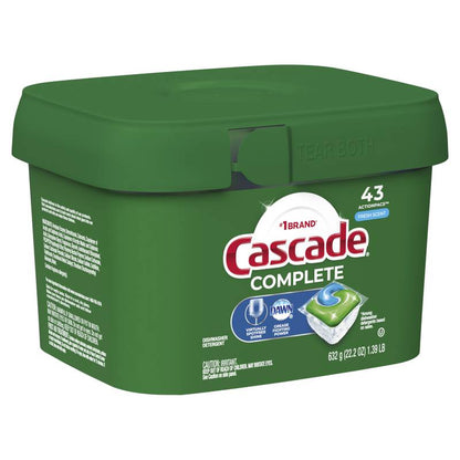 Cascade Complete Pods ActionPacs Dishwasher Detergent Fresh 43ct