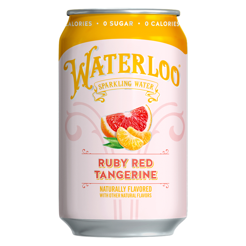 Waterloo 12pk Ruby Red Tangerine Sparkling Water 12oz Can
