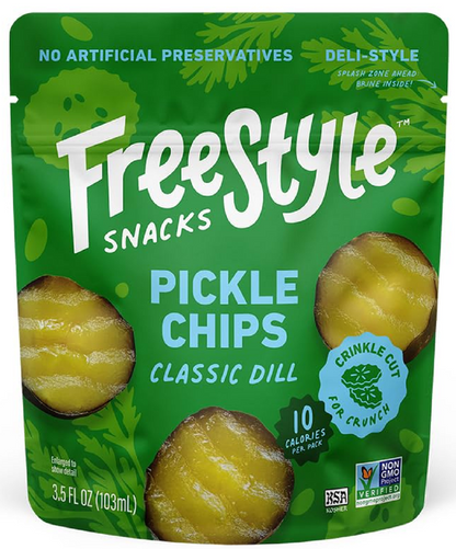 Freestyle Snacks Classic Dill Pickle Chips 3.5oz