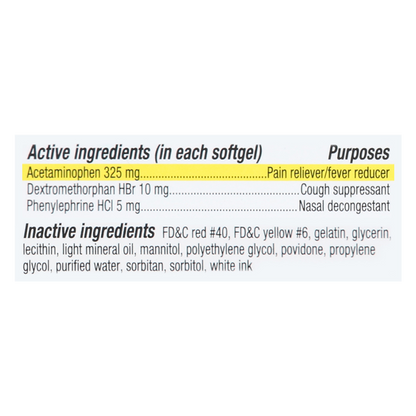 Equaline Daytime Cold + Flu Relief 24 softgels