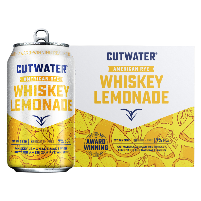 Cutwater Whiskey Lemonade 4pk 12oz 7% ABV