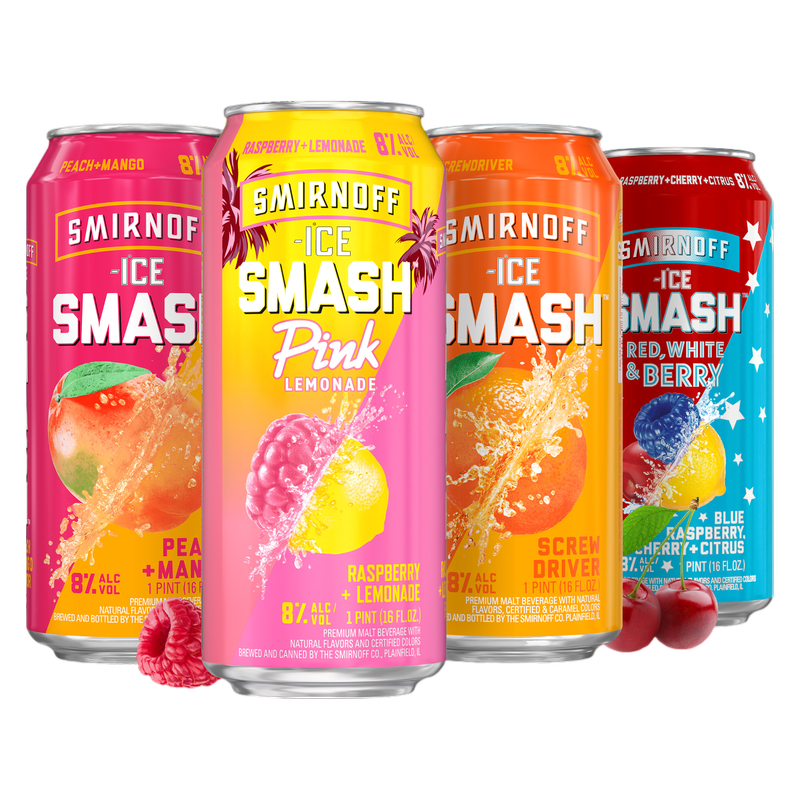 Smirnoff Ice Smash Variety 8pk 16oz Can
