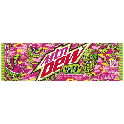 Mountain Dew Major Melon 12pk 12oz Can