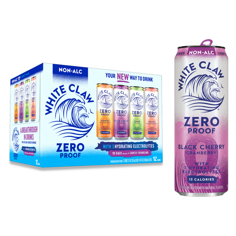 White Claw Zero Proof Variety 12pk 12oz Can