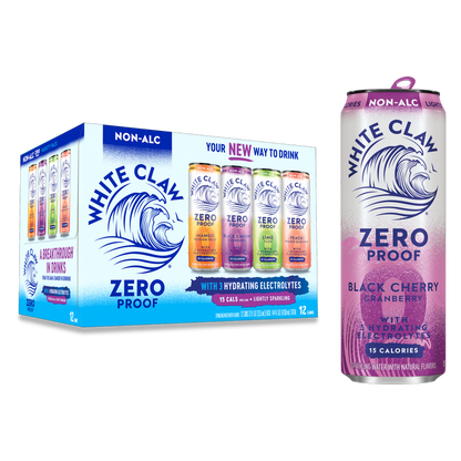 White Claw Zero Proof Variety 12pk 12oz Can