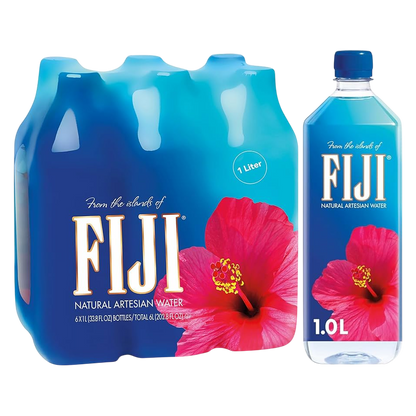 FIJI Natural Artesian Bottled Water 6pk 1L Btl