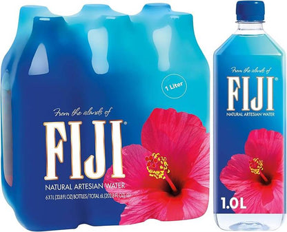 FIJI Natural Artesian Bottled Water 6pk 1L Btl