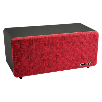 Coby Bluetooth Home Speaker Red & Black